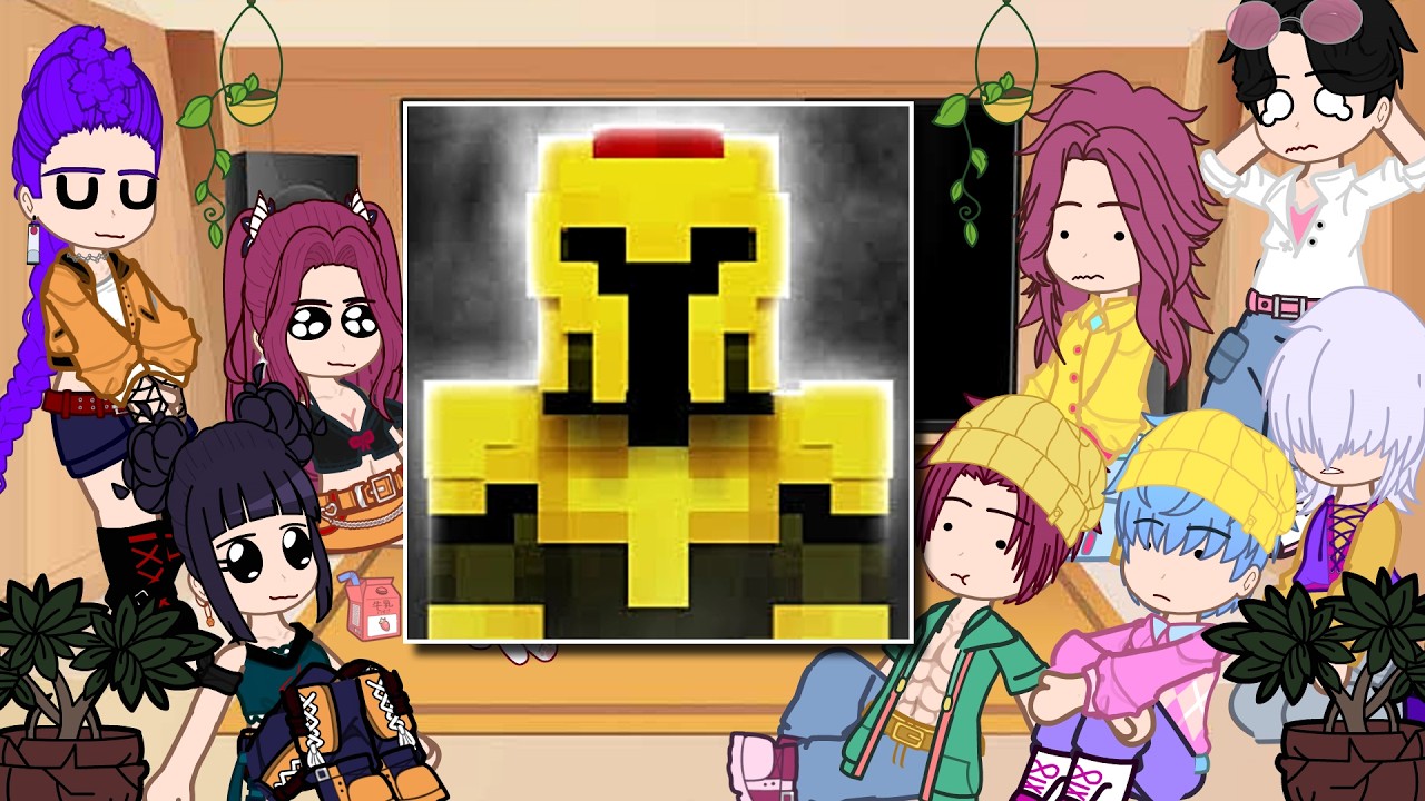 KPOP Demon Hunters React To AJTHEBOLD |Gacha reacts to Minecraft + HamoodeG & Incendius FULL + BONUS