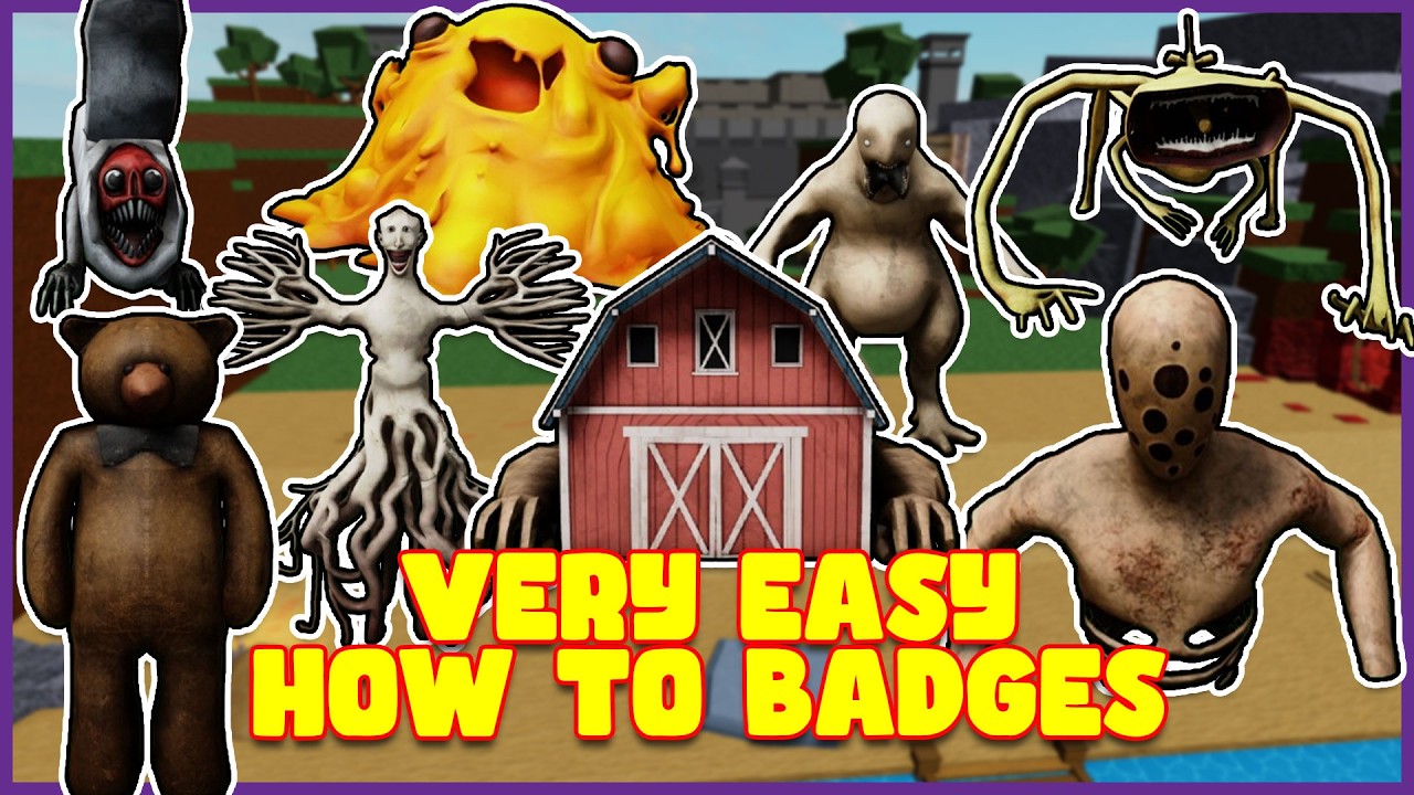HOW TO GET ALL 33 BADGES in SCP MORPH | Roblox