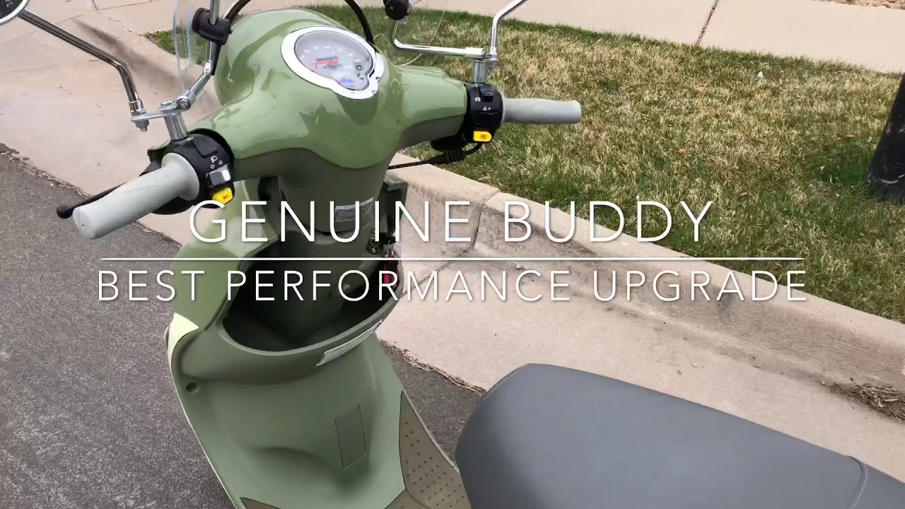 How to make a Genuine Buddy scooter faster (70cc and variator sliders)