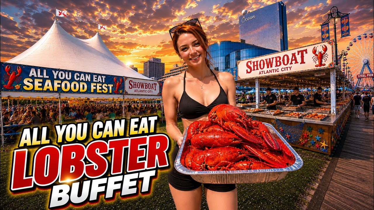 ЕДИНСТВЕННЫЙ в Америке шведский стол с морепродуктами на открытом воздухе!? 🦞