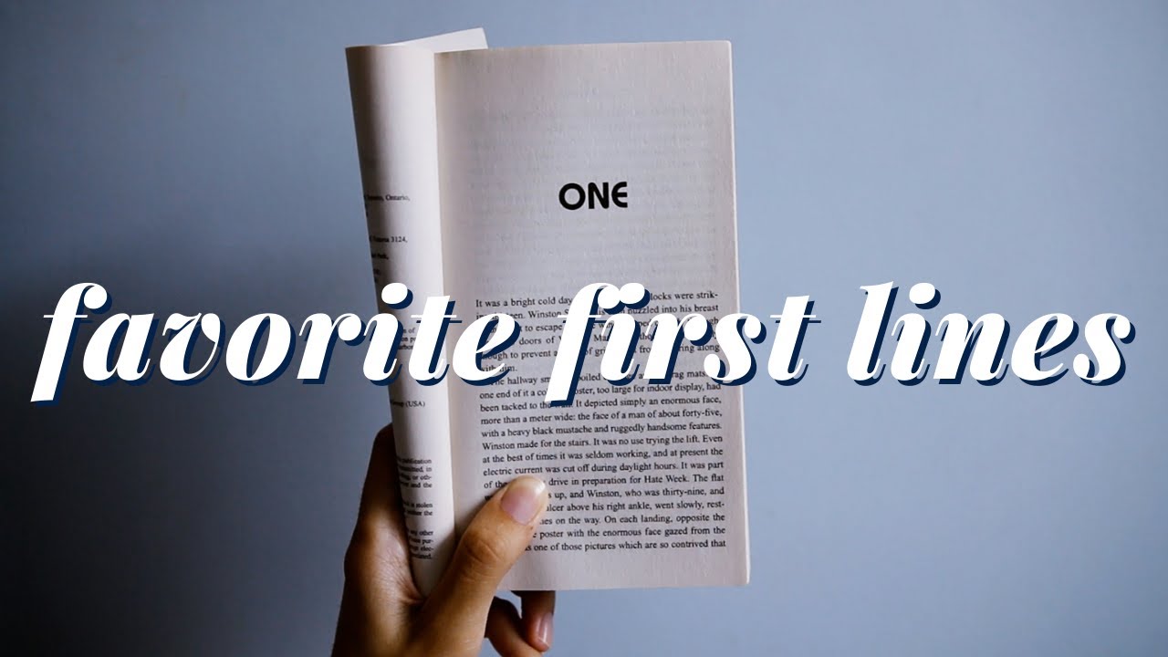 My Favorite First Lines of Books | Book Aesthetics [CC]