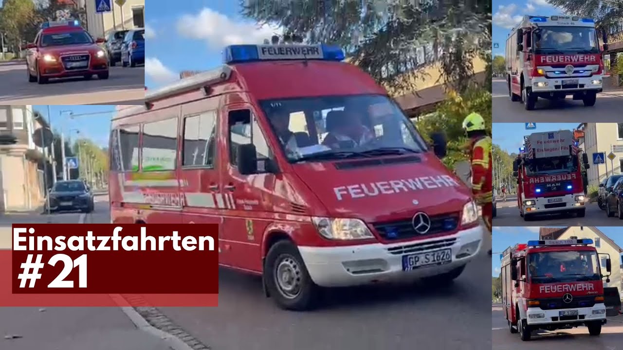 Hauptübung der FF Salach | Einsatzfahrten #21
