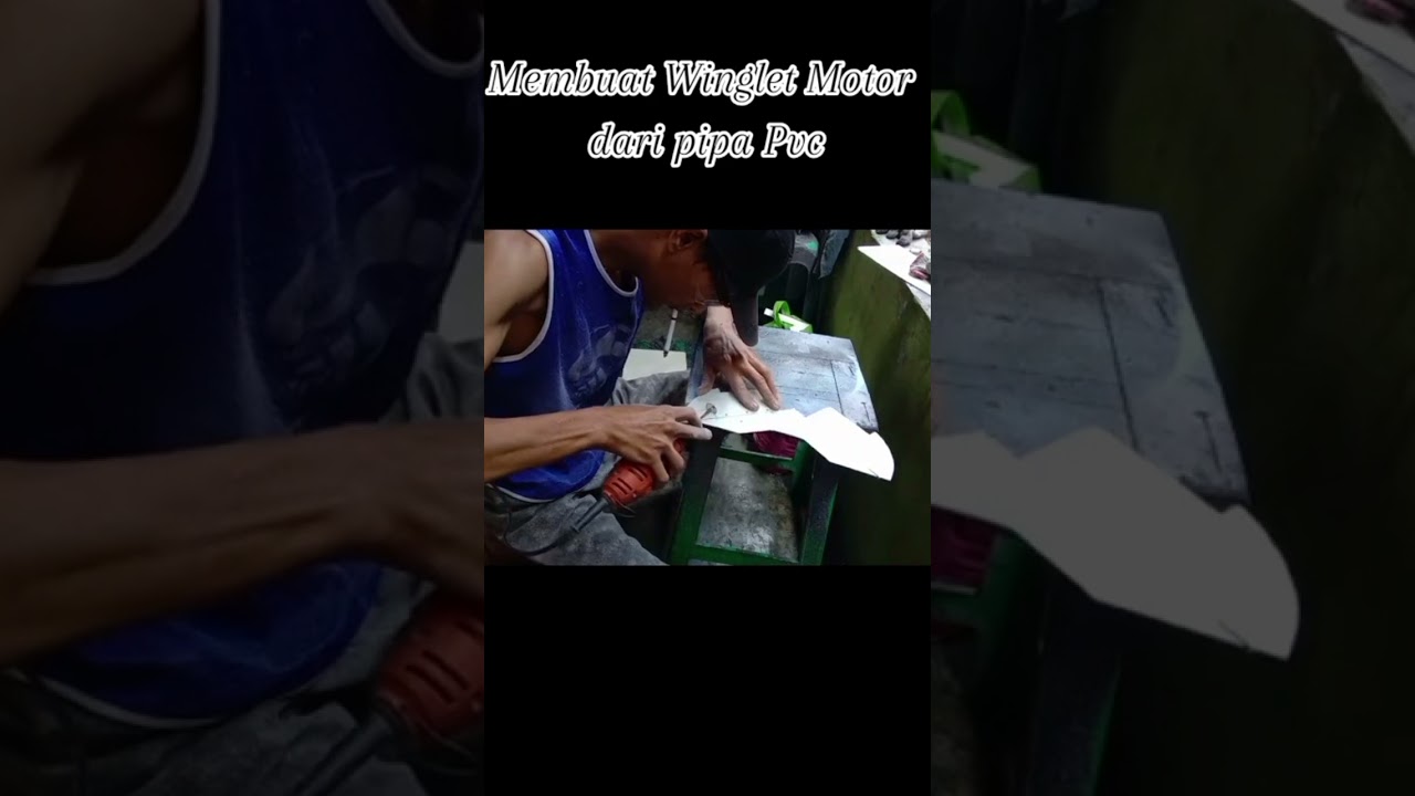 Membuat winglet motor dari pipa Pvc
