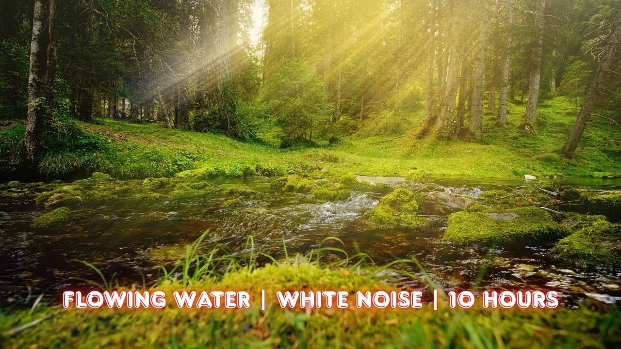 Flowing Water Sounds for Baby Sleep 💤 | 10 Hours of Soothing White Noise