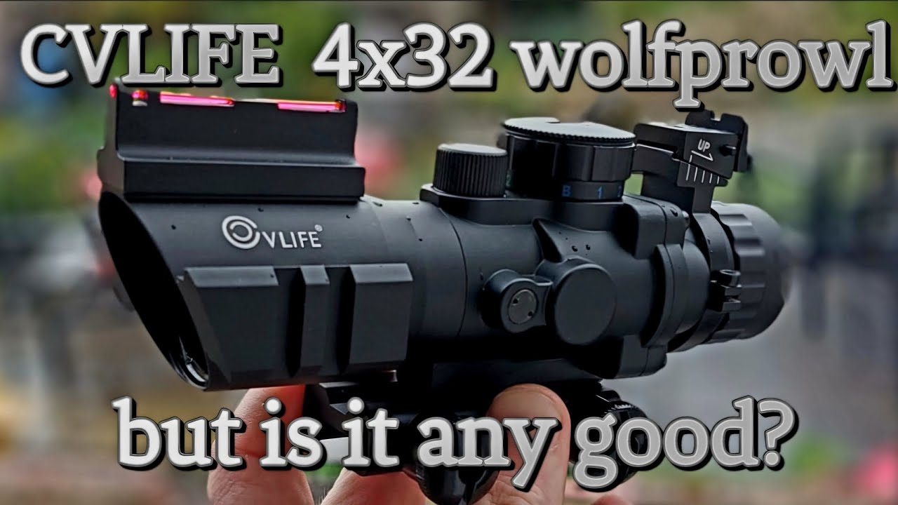 CVLIFE 4x32 wolfprowl tactical review plus accuracy test #review #scope #airgunshooting #hunting