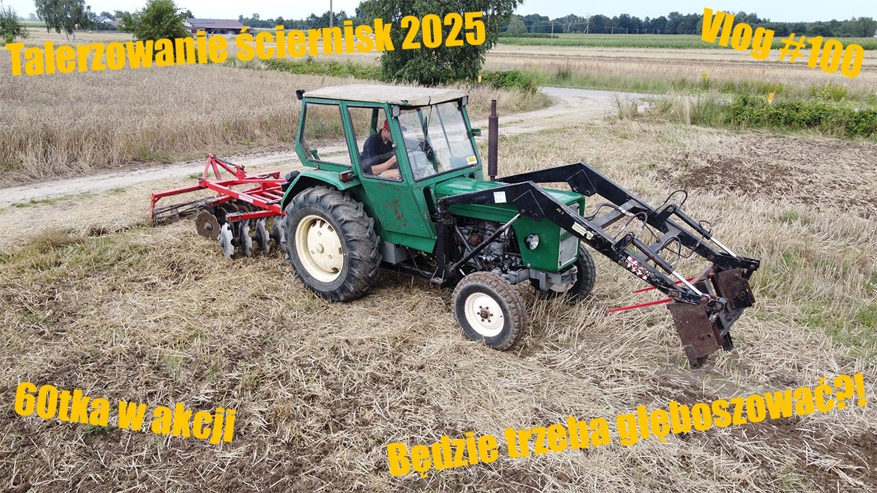 ☆Talerzowanie ściernisk 2025!☆Twardo że talerzówka się nie wbija!?☆U-R-S-U-S & Strumyk☆Vlog #100☆