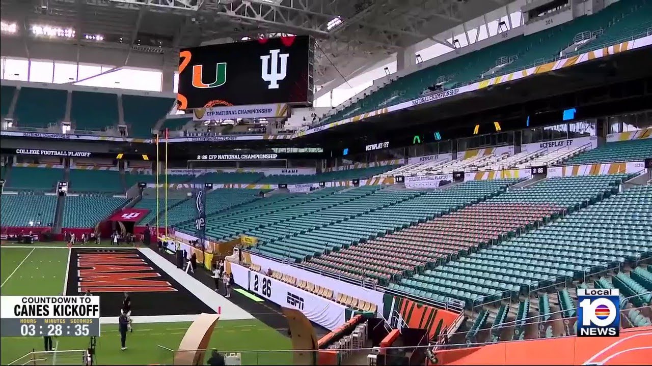 Hard Rock Stadium decked out for championship game