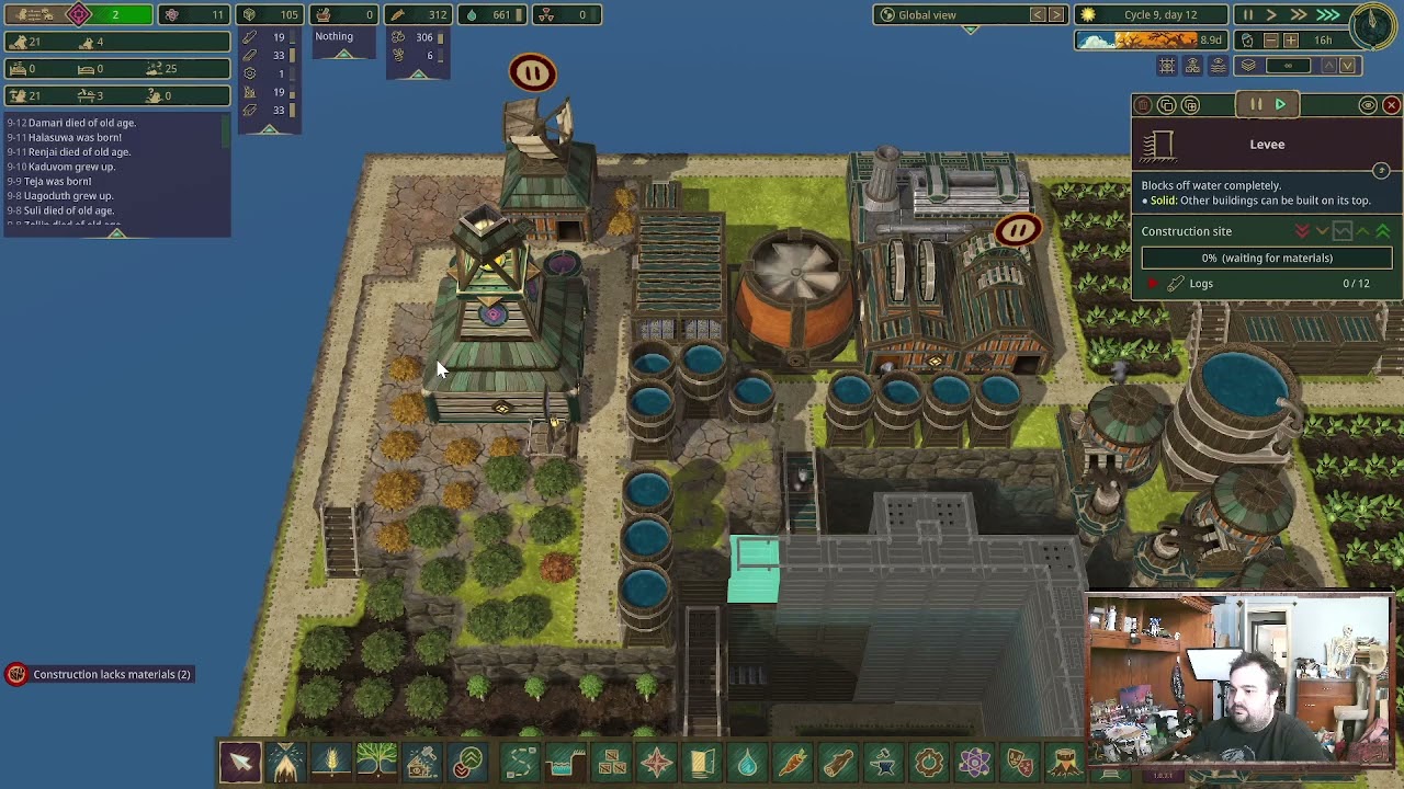 Resets and plans! 1/25/2026 | Ironteeth Hard | Timberborn Twitch Vod