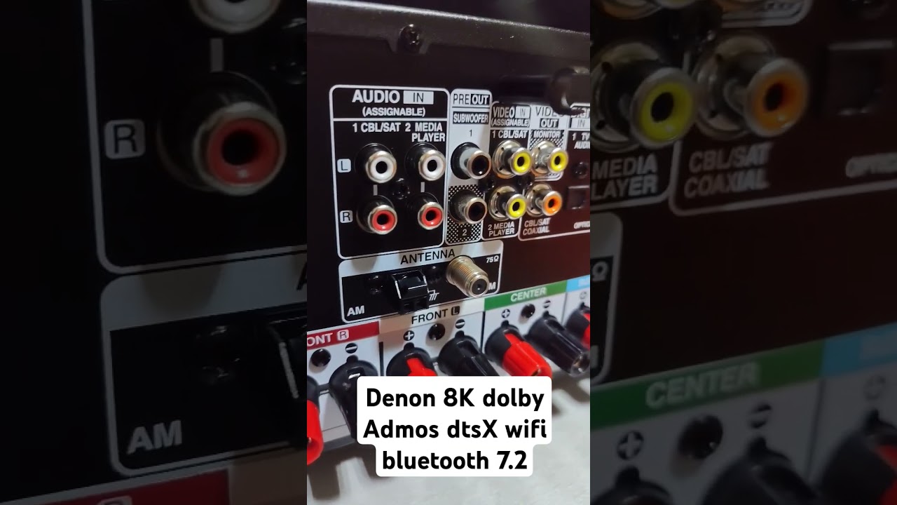 Denon AVR-S760H Receptor AV de Cine en casa de 7.2 Canales 8K Video Ultra HD 4K/120&nbsp;