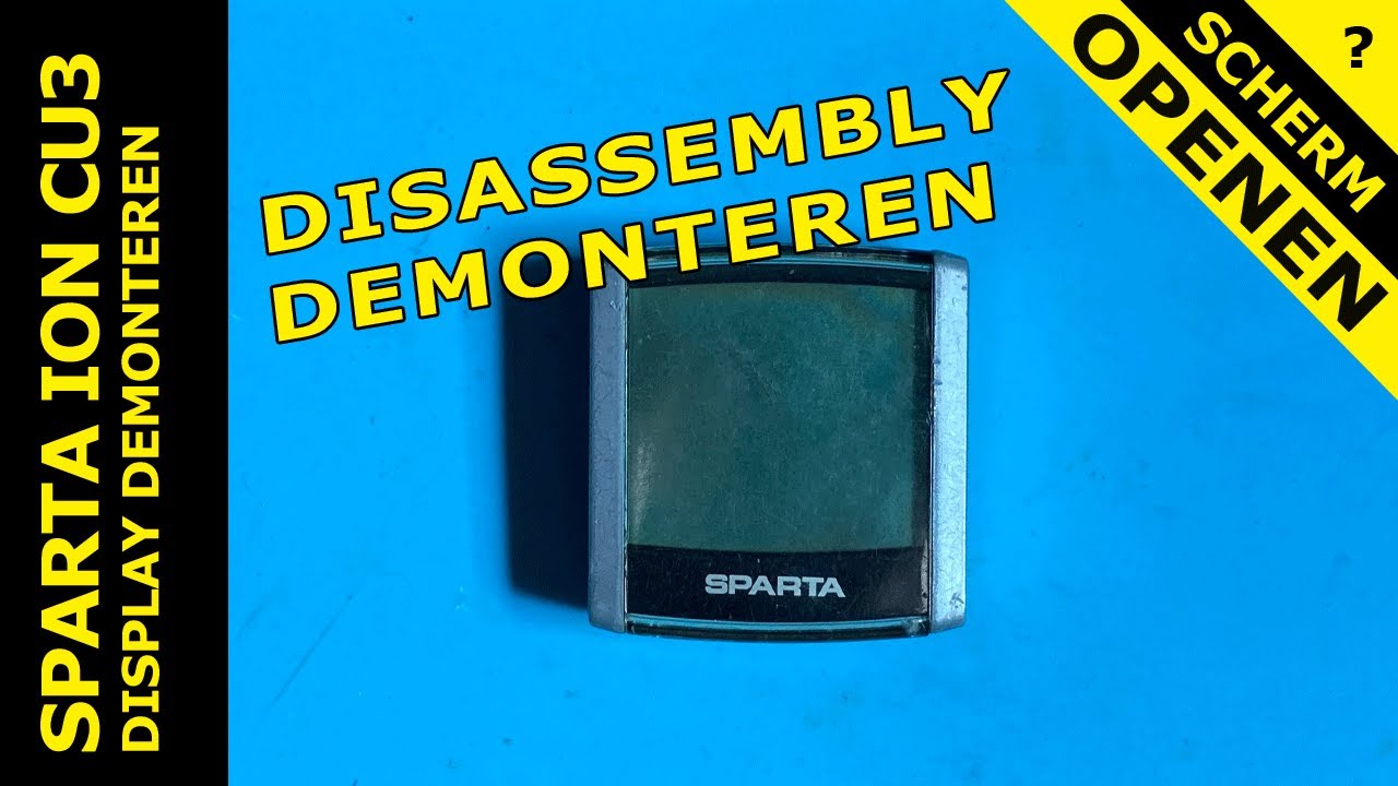 Disassembly Sparta CU3 display uit elkaar halen (Koga Batavus)