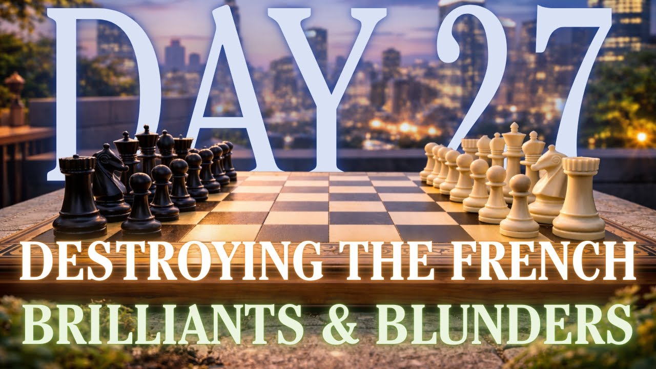Rapid chess destroyed the French defense | Brilliants and Blunders