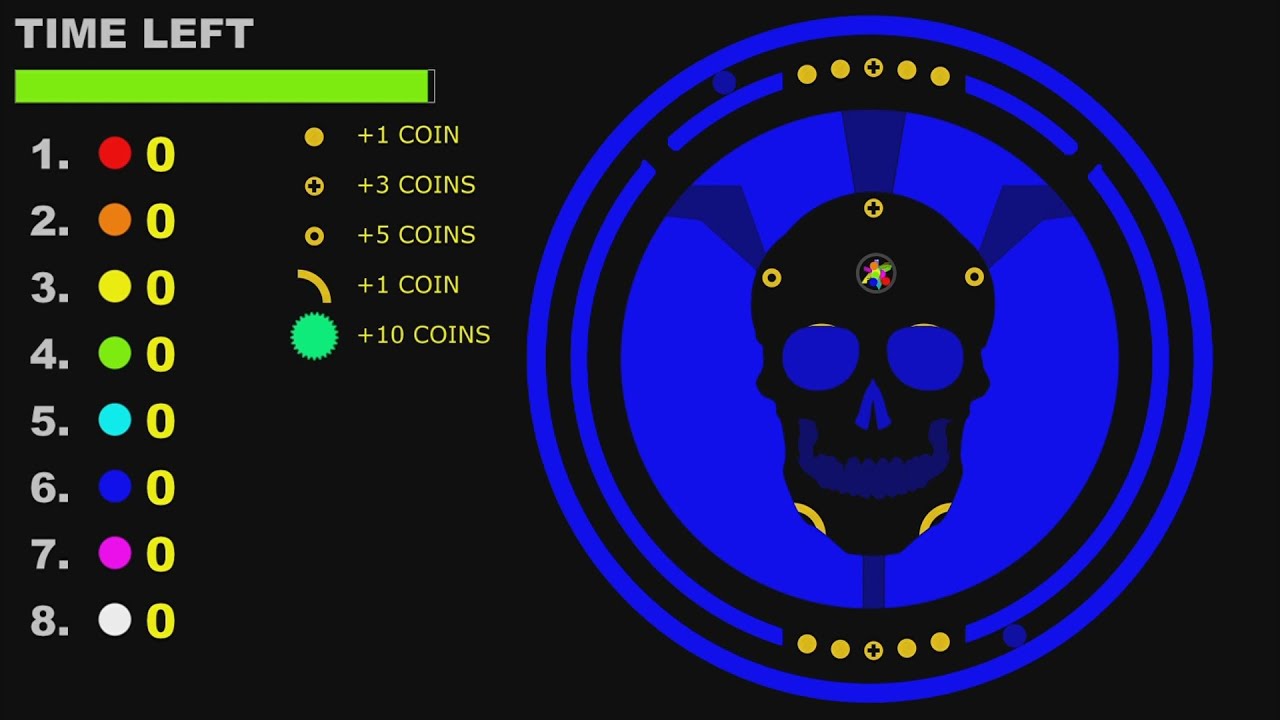 The Skull - Pinball Game Marble Race