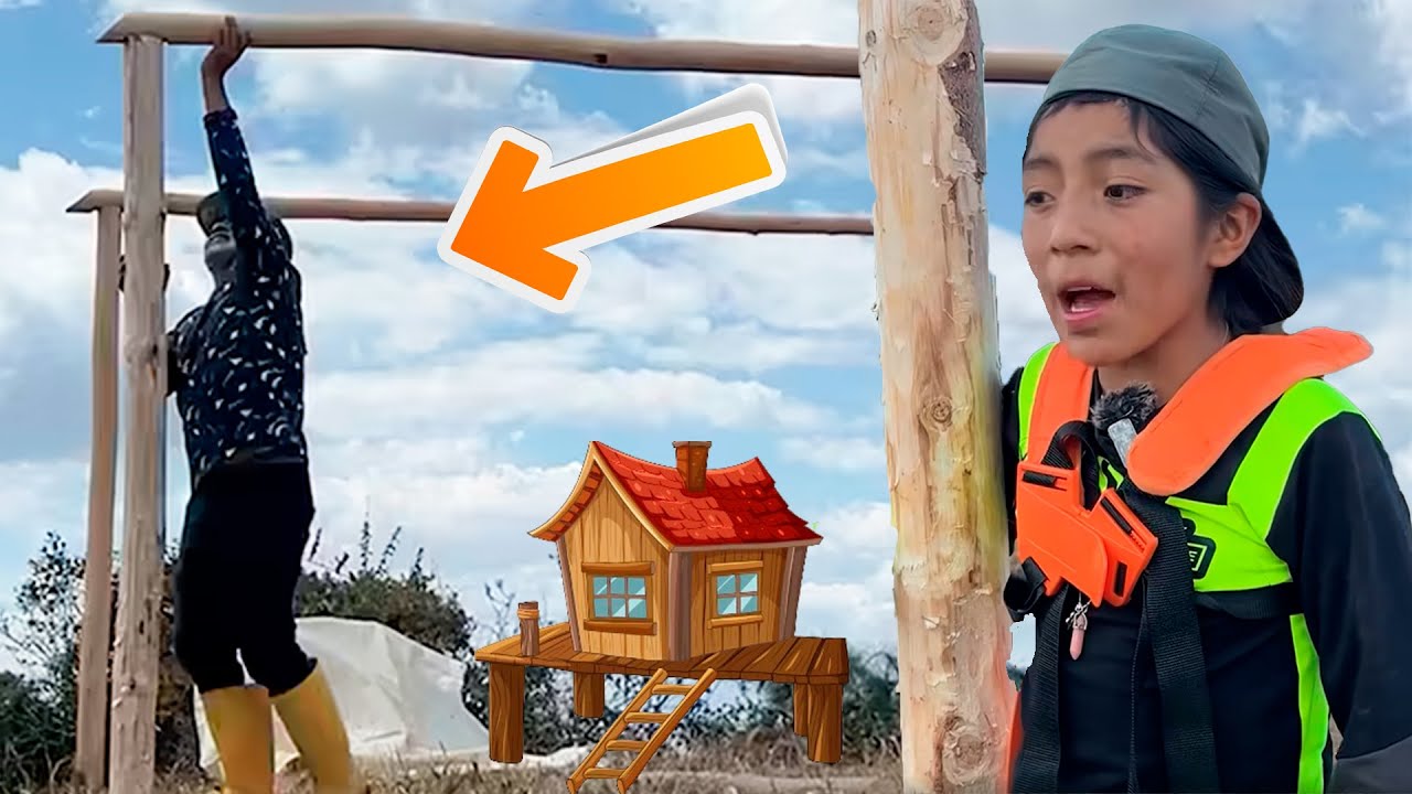 Uvitas haciendo la casa de papito Juan