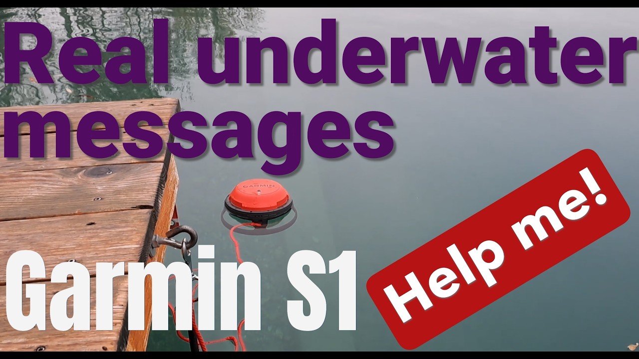 Real underwater messages with Garmin s1