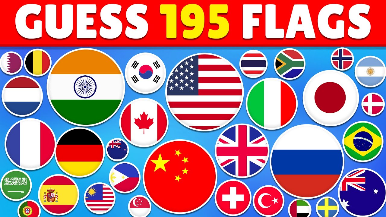 Guess the Flags Quiz Challenge! | Can You Name All 195 Countries? | Flag Quiz