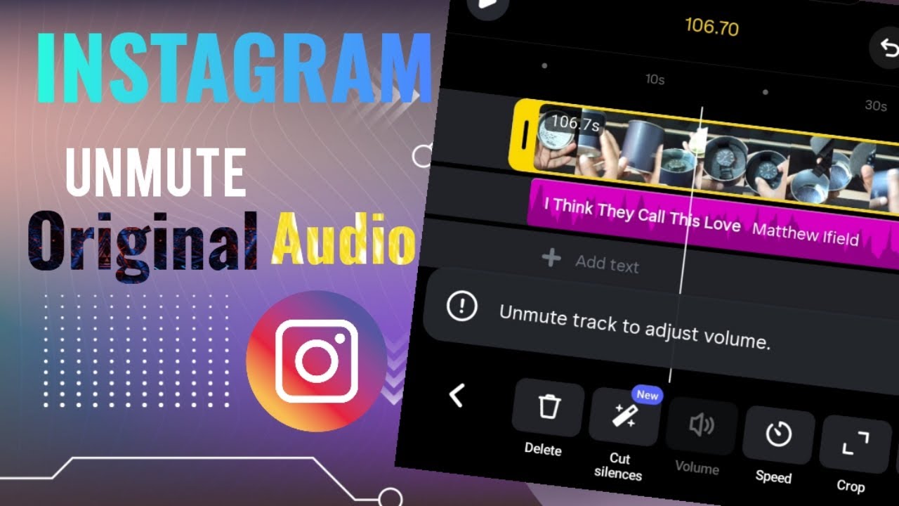 How to Unmute Track To adjust Volume | Instgram Audio Unmute kaise kare? 