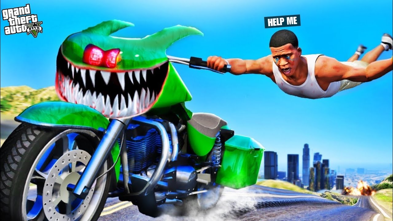 Franklin BIKE Is A Cursed KILLER Bike GTA 5! | Lovely gaming