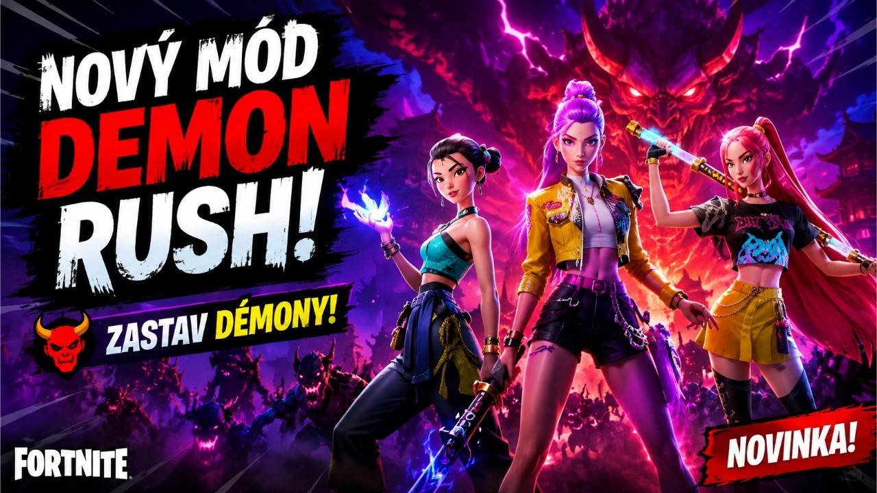 Nový mód DEMON RUSH ve Fortnite! 😈