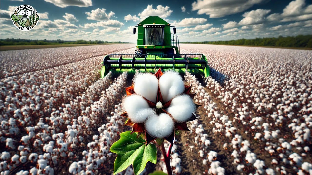 How American Farmers Harvest 3.6 Million Tons Of Cotton To Produce Fabric | Farming Documentary