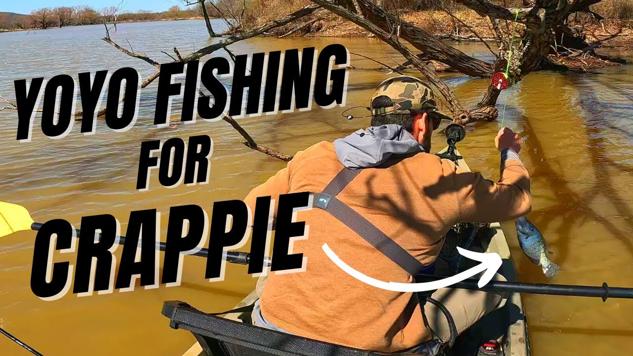 YO-YO FISHING FOR CRAPPIE! Simple way to catch fish from a kayak! (CATCH & COOK)