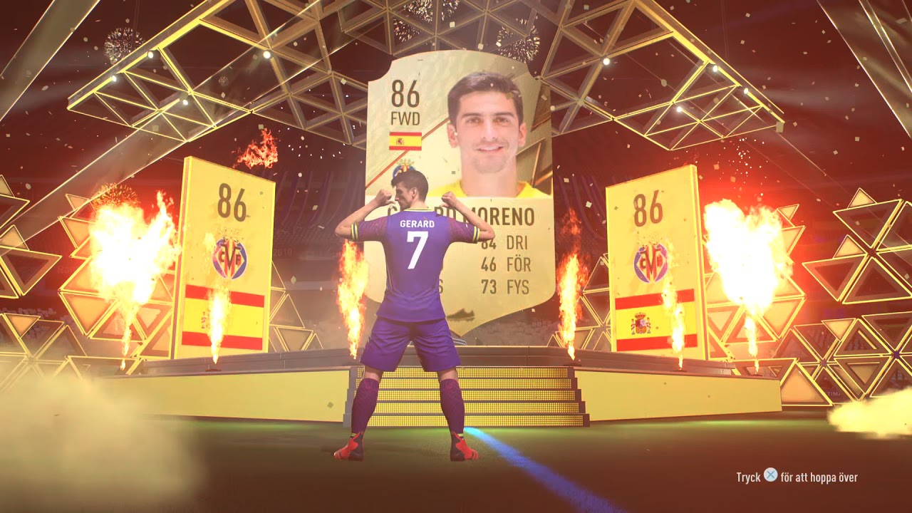 FIFA 22 walkout Gerard Moreno in pack