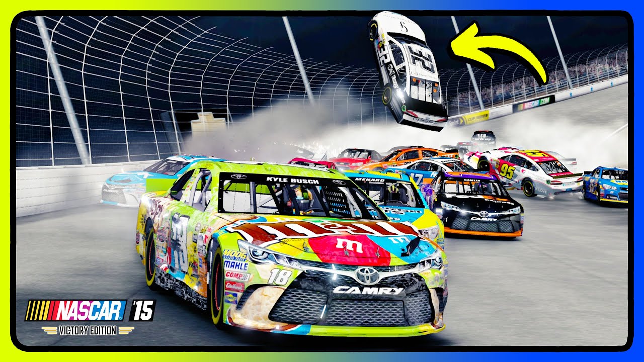 NASCAR '15 Texas преподнесла нам САМУЮ БОЛЬШУЮ аварию года