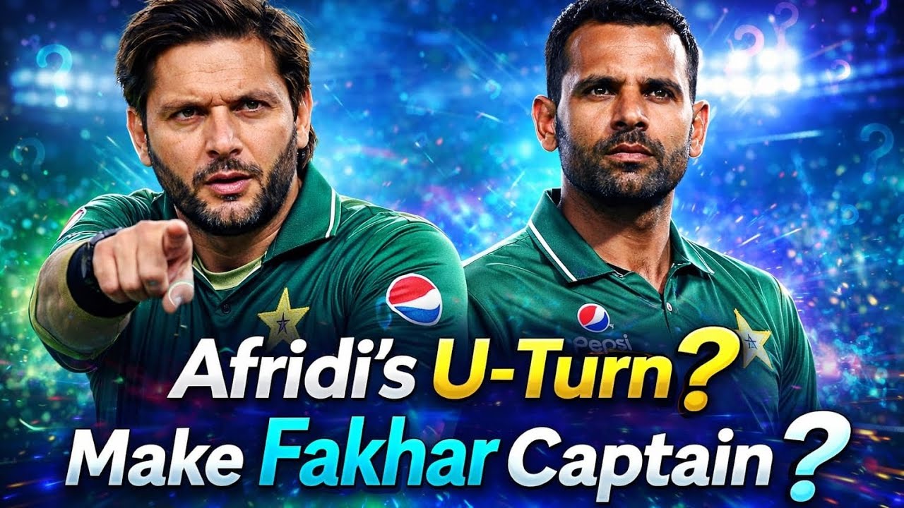 Afridi’s SHOCKING U-Turn! Fakhar Zaman New Pakistan T20 Captain After World Cup Disaster? 😱