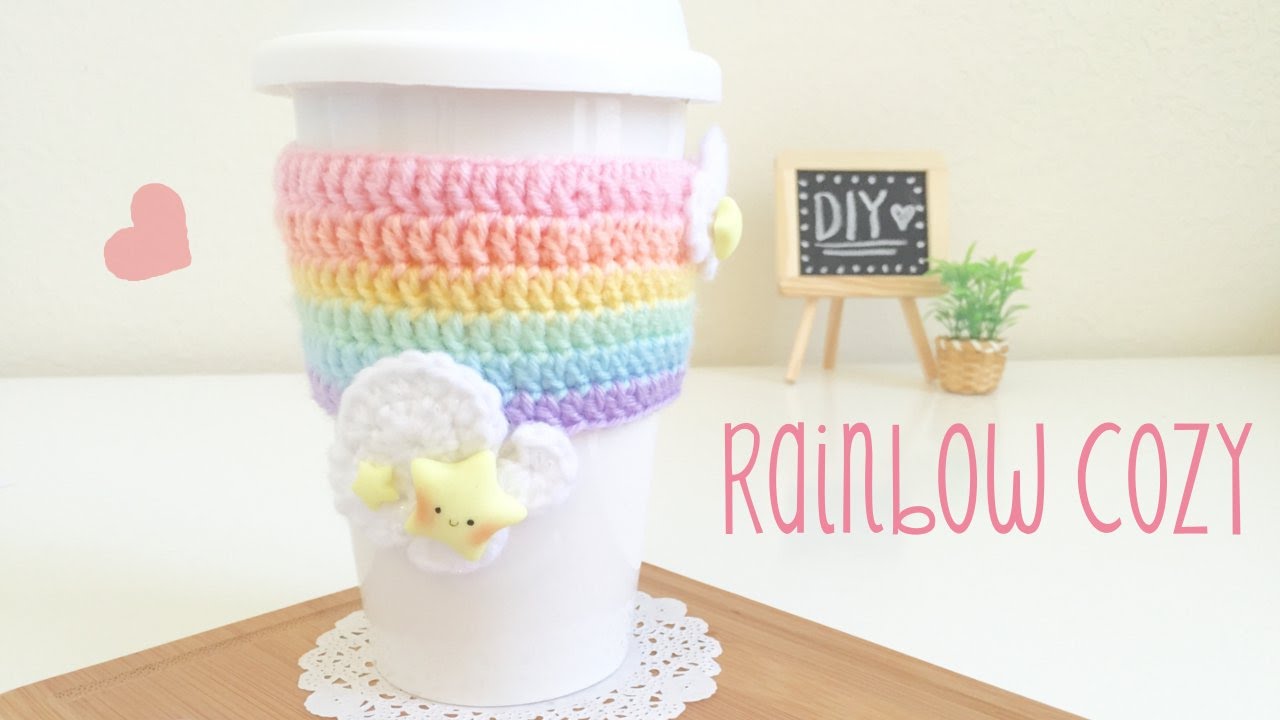 DIY Crochet Rainbow Cozy with Kawaii Stars & GIVEAWAY WINNERS!
