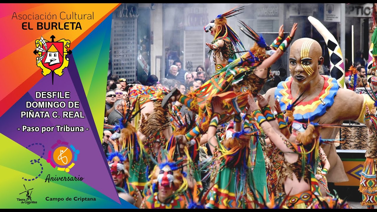 A.C. EL BURLETA - El Corazón de África - Desfile Ciudad Real - Paso por Tribuna