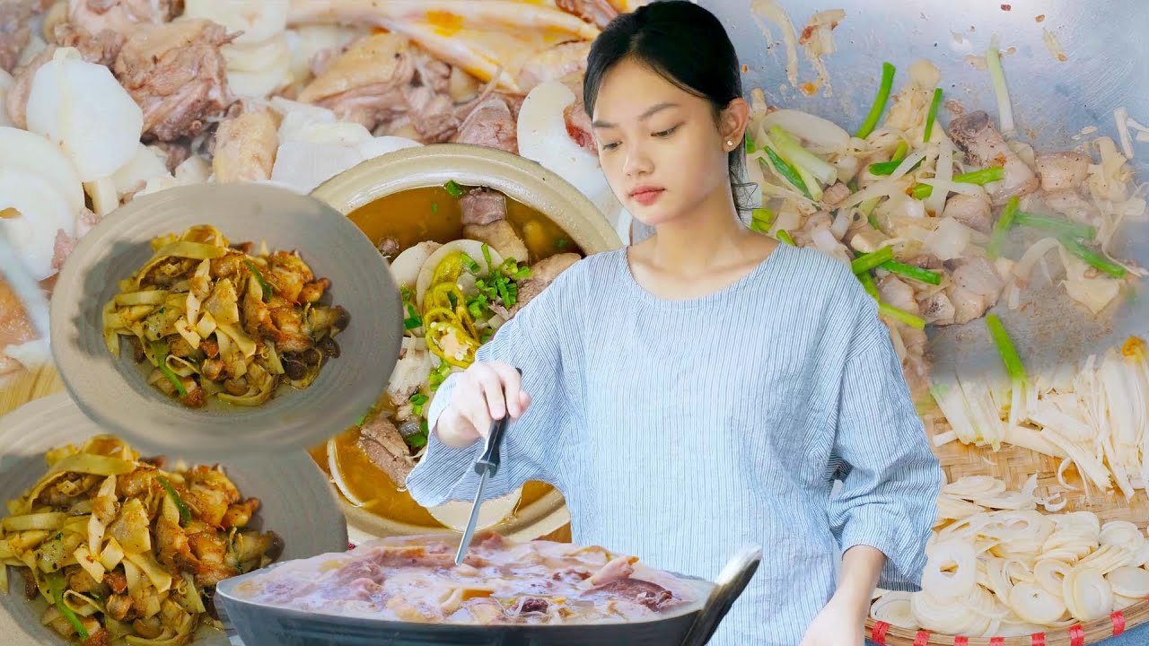 Harvesting Fresh Bamboo Shoots and Duck Meat, How to Make Duck Stew with Bamboo Shoots