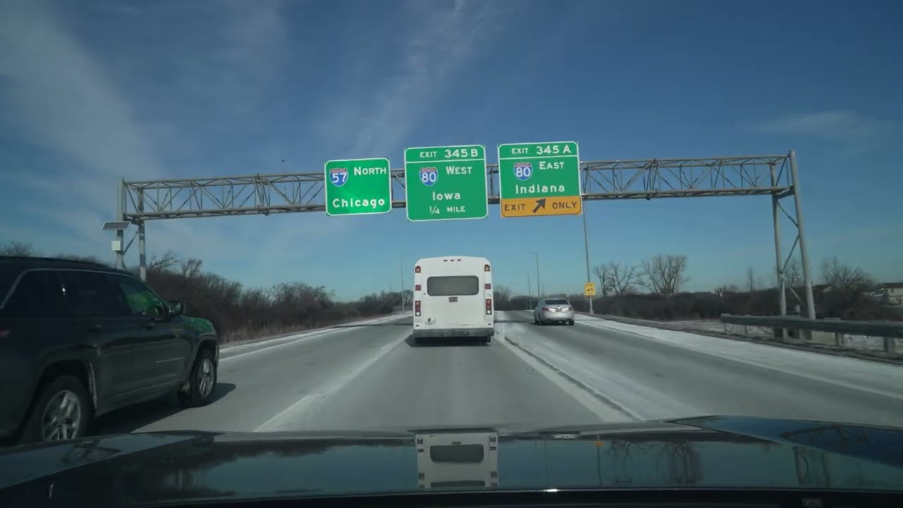 Matteson to Chicago I-57/I-94 Highways Chatham (No Talk, No Music) 4K POV ASMR