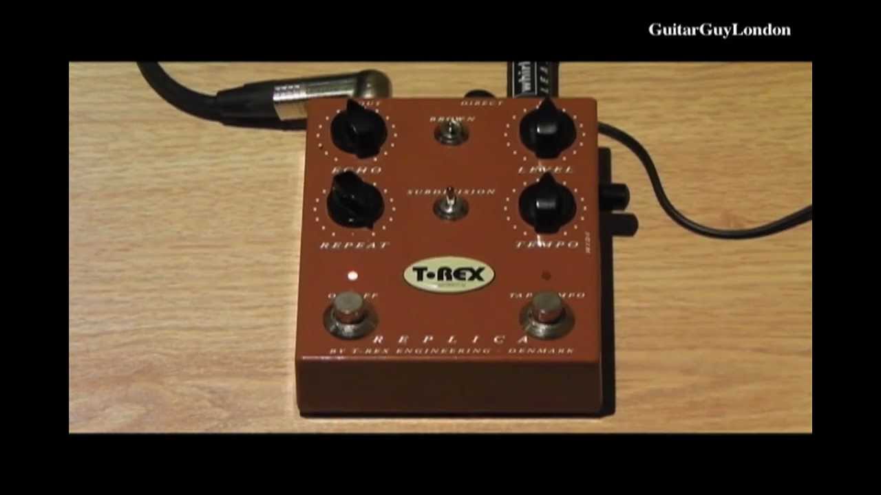T Rex Replica Delay Pedal - Versatility Demo