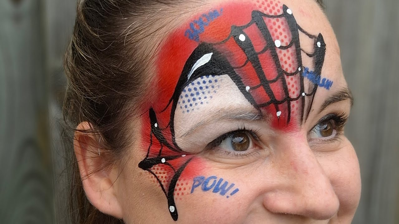 Spiderman facepaint tutorial (otj)