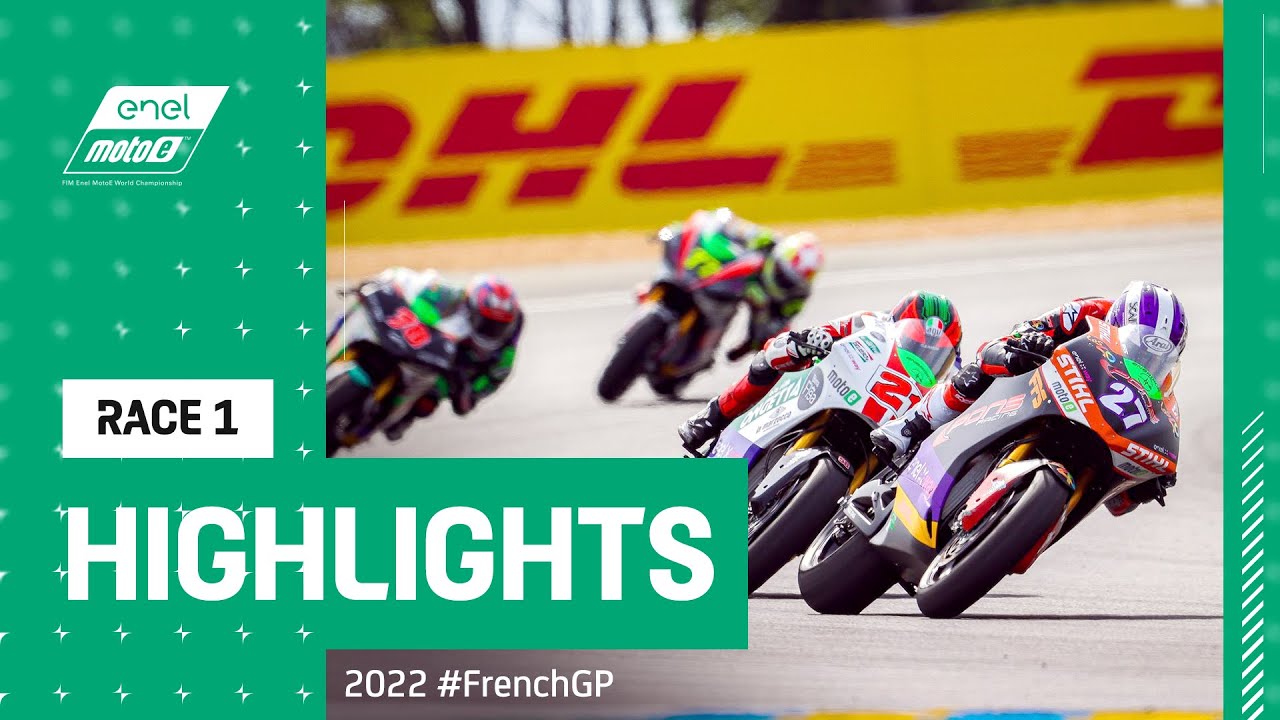 MotoE&trade; 2022 #FrenchGP | Race 1 Highlights🔋