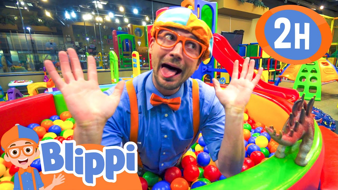 Blippi Being Silly at an Indoor Playground | BEST OF BLIPPI TOYS | Educational Videos for Kids