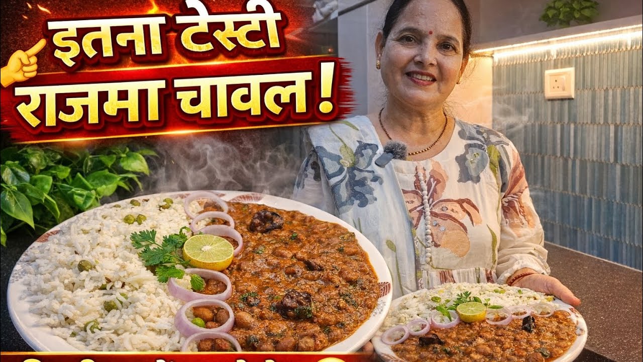 दिल्ली स्टाइल राजमा चावल | Dhaba Style Rajma Chawal Recipe | एक बार खाओगे बार-बार बनाओगे