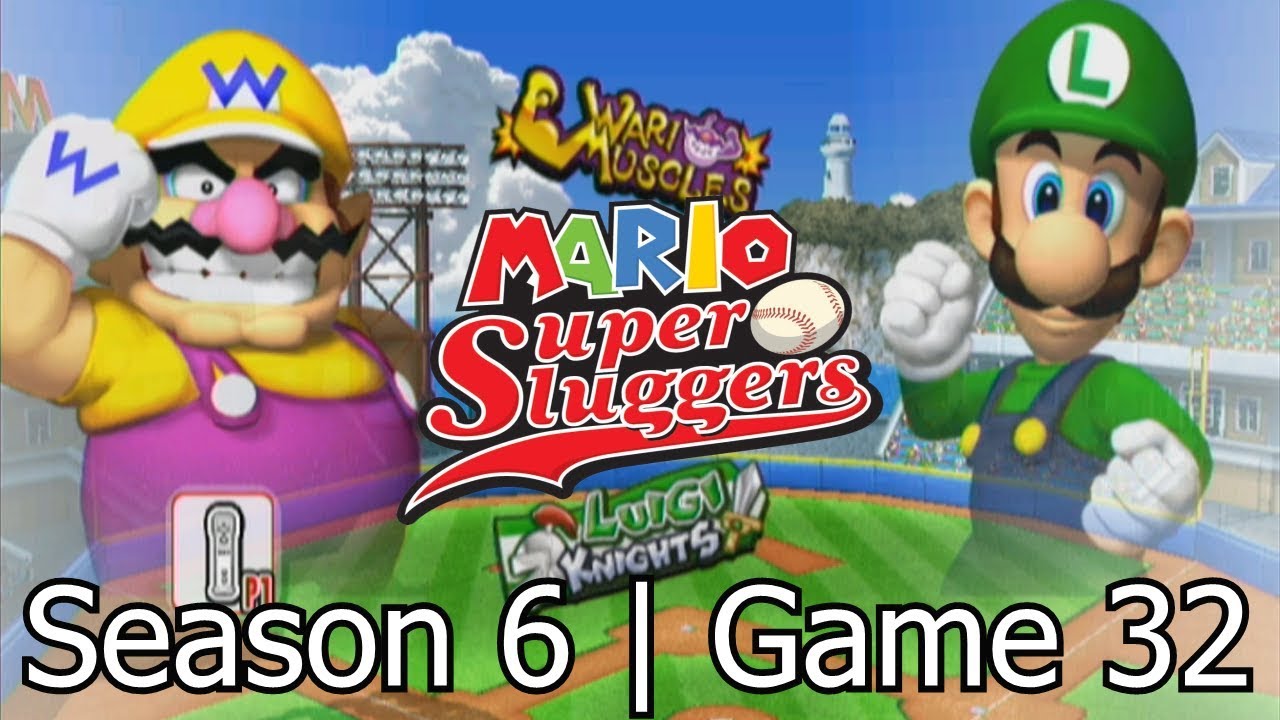Mario Super Sluggers | Season 6 Game 32 - Wario vs Luigi @ Mario Stadium Day
