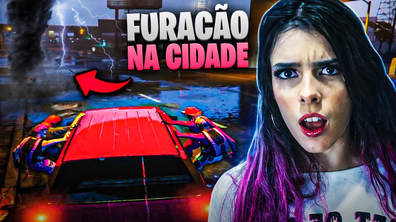 Deu em cima de mim e MORREU! O Crush matou ele! Um FURACÃO ataca a Cidade (Selena - GTA RP) EP.05
