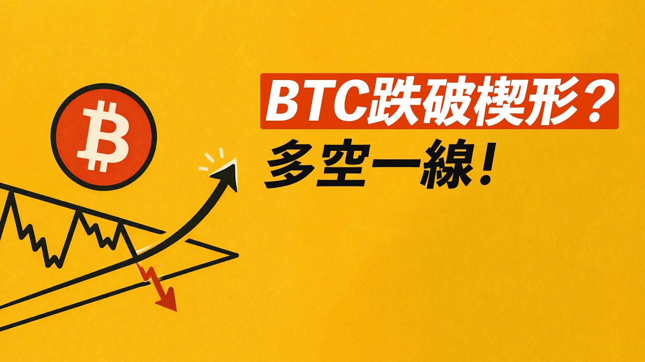 BTC楔形跌破？繼續下跌？很多人做空！會不會是空頭陷阱？