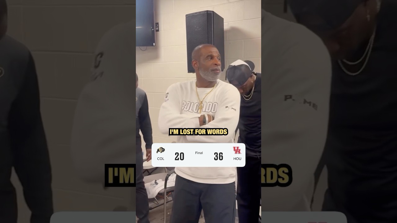 Coach Prime after Colorado&rsquo;s loss to Houston (via @welloffmedia)