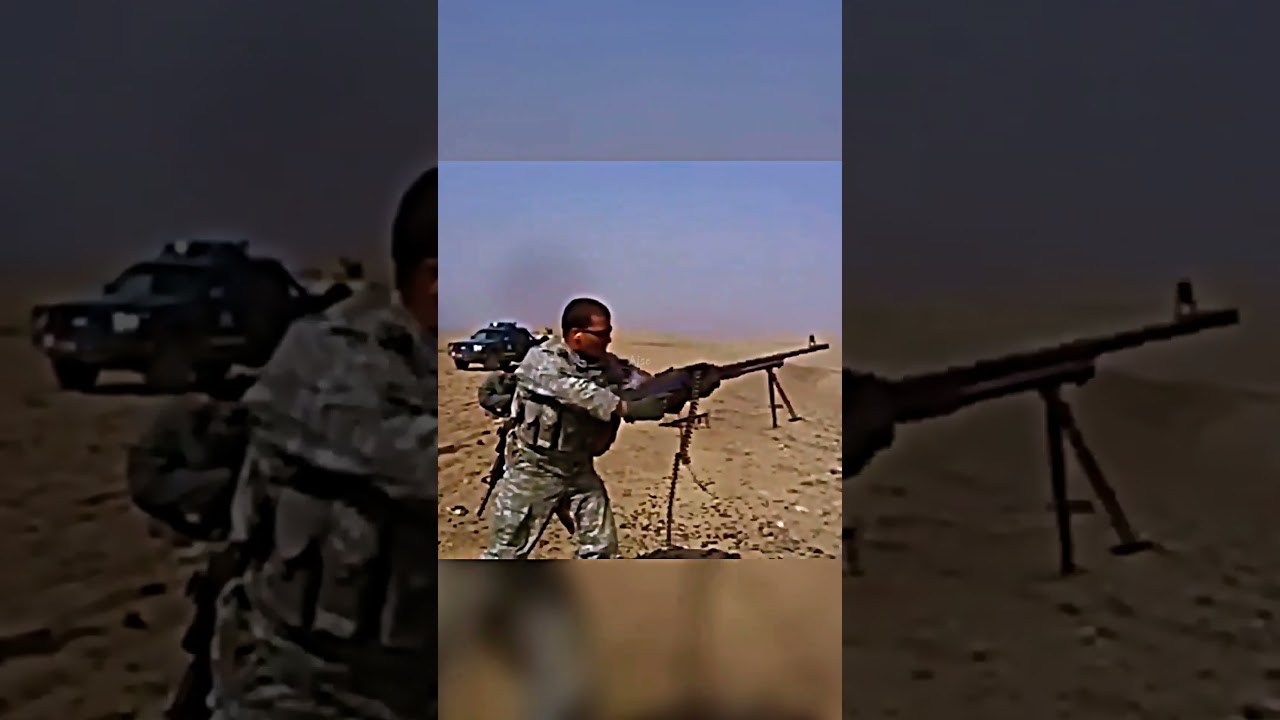 U.S. and Russian Soldier with Machine Gun 🪖 #shorts #military