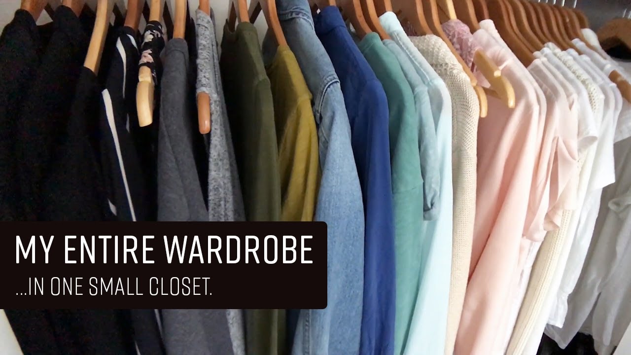 My Minimalist Wardrobe Tour | Minimalism for Beginners: Small Space Organization Ideas