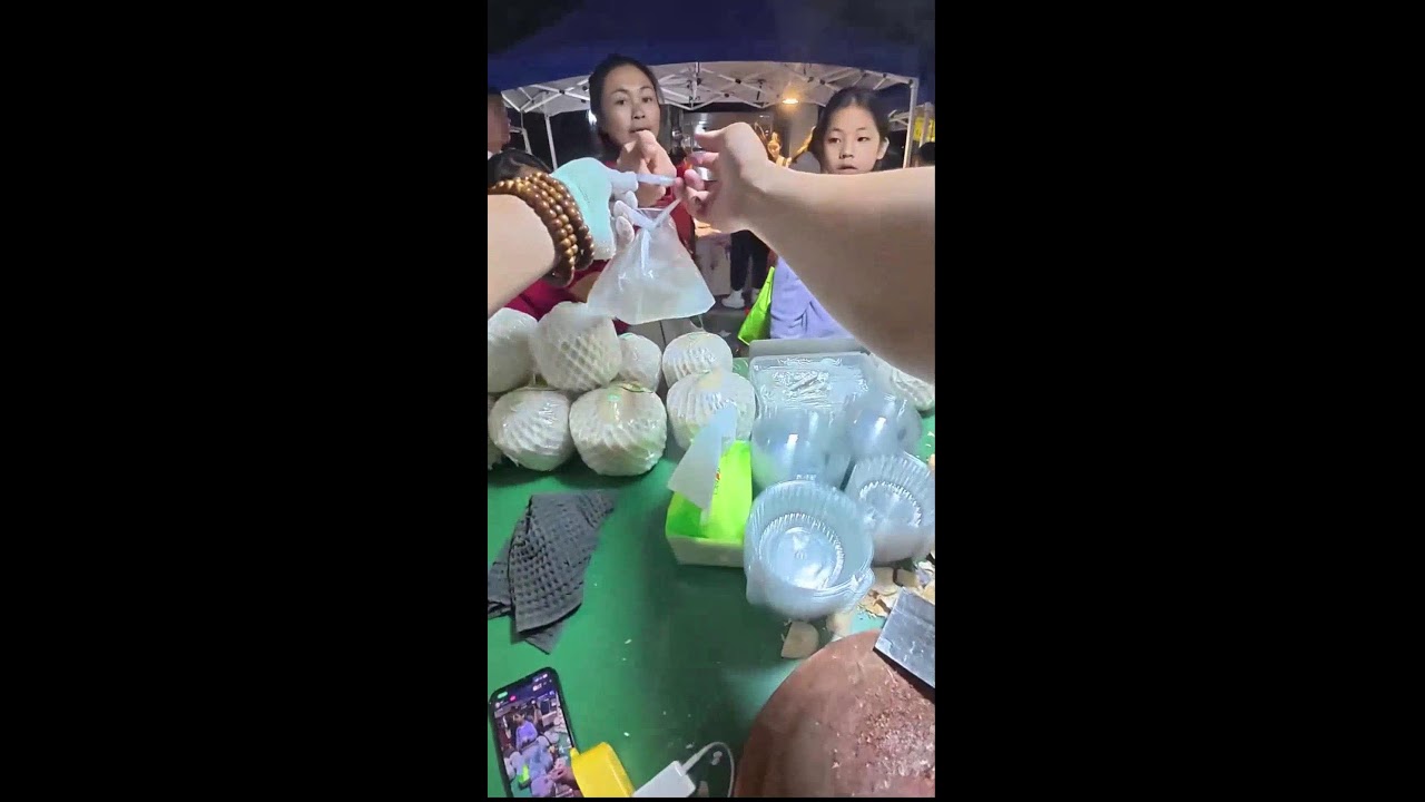 Uncut POV | Coconut Shell Peeling & Whole Fruit Sales | Real-Time Vendor Rhythm