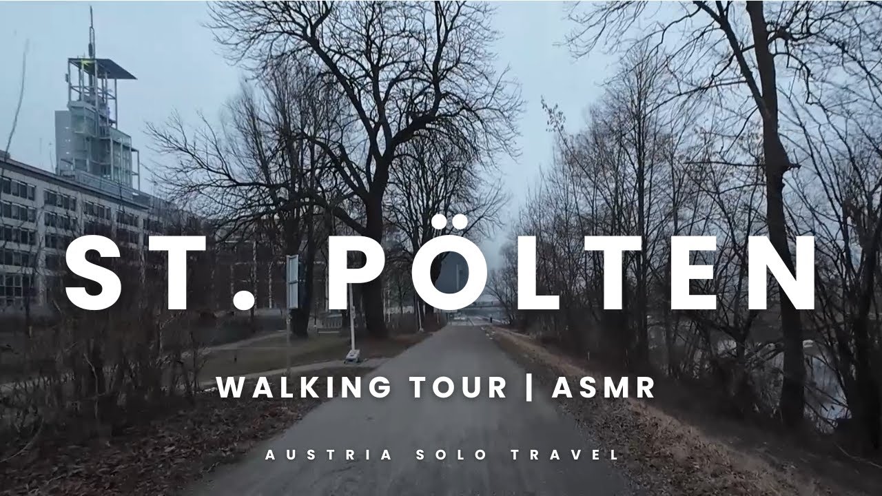 ST. PÖLTEN Walking Tour ASMR (No Talking) | City Centre → Government District | Winter Walk