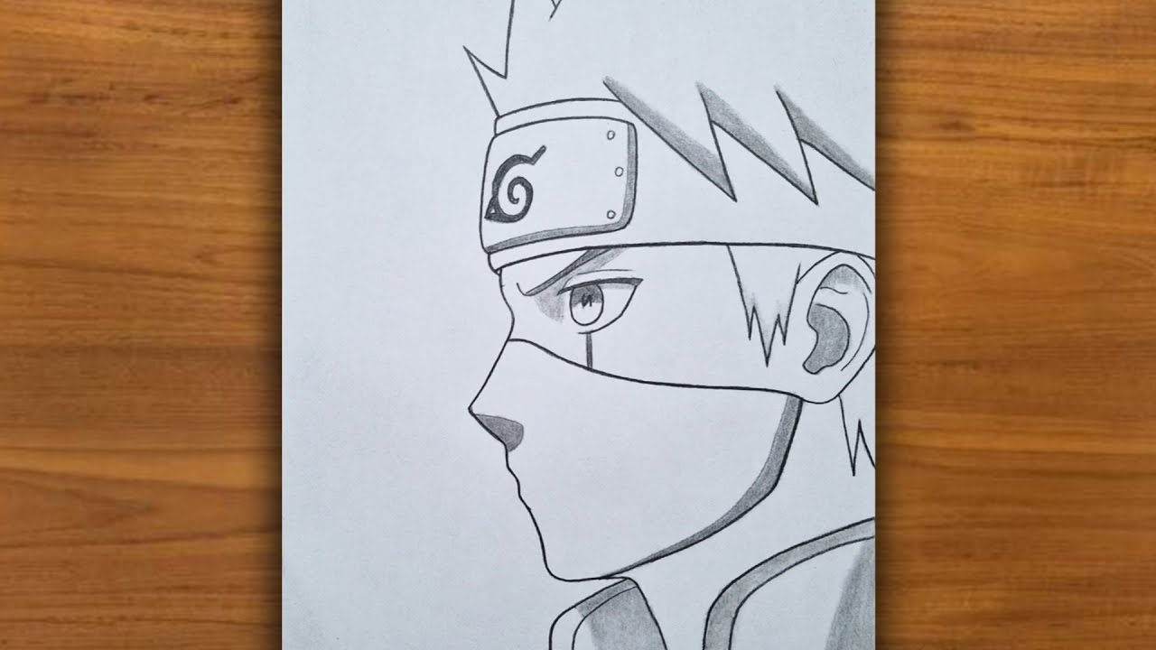  how to draw Kakashi Hatake || How to draw anime step by step || Easy drawing ideas for beginners