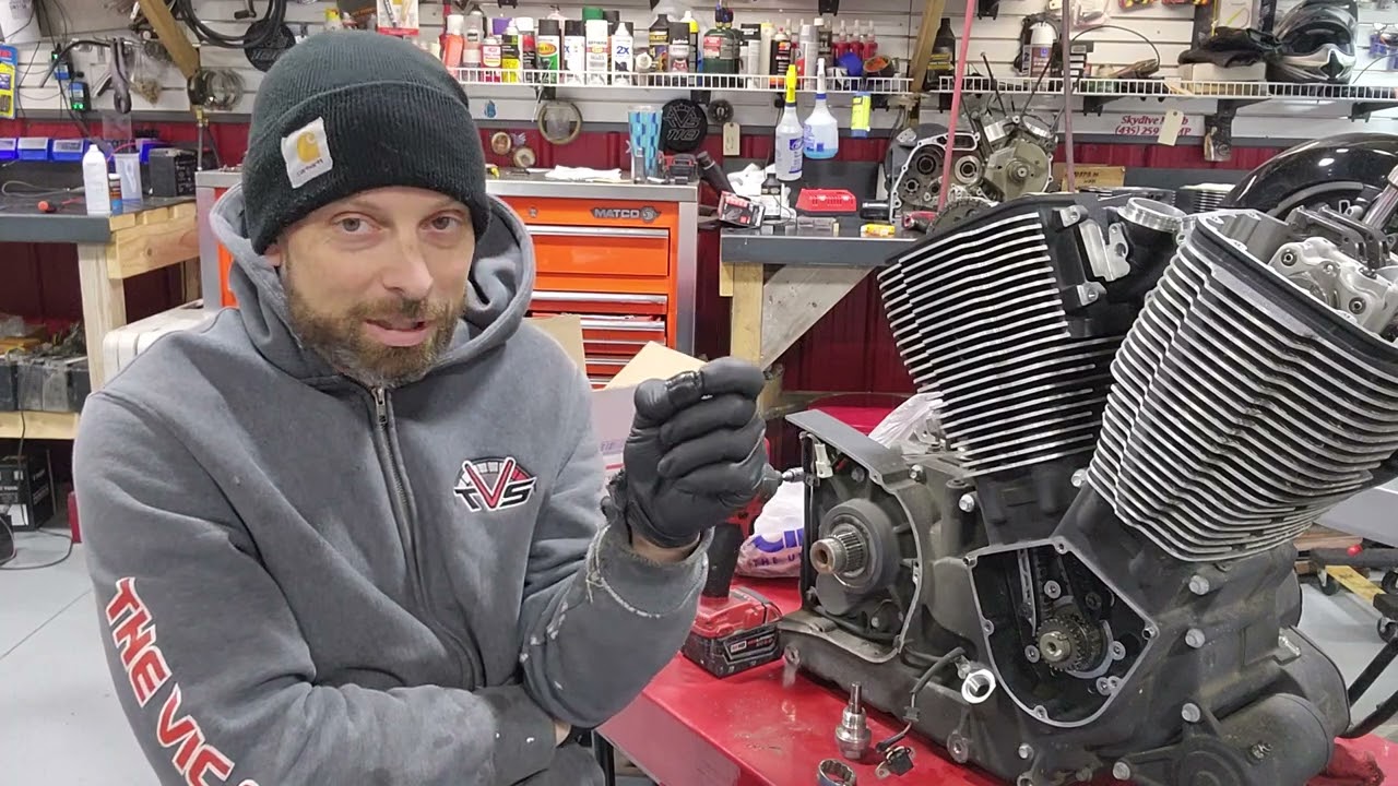 Victory cam chain tensioner plug