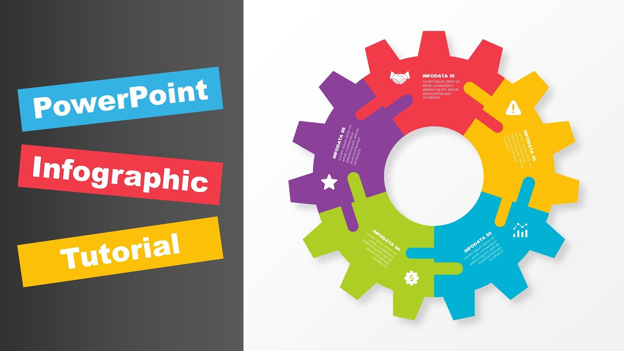 How to Make Gear Infographic With 5 Steps | PowerPoint Tutorial