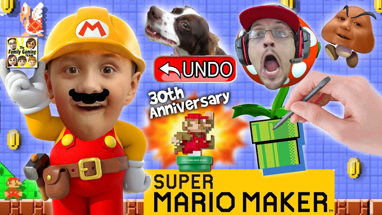 Давайте играть SUPER MARIO MAKER! Дерпи Грибы + Real Life Undo Кнопка?