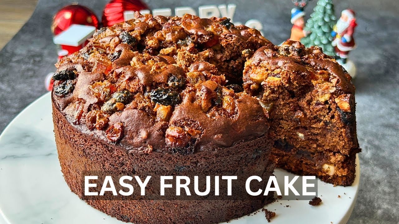 Christmas Special Plum Cake Recipe | Eggless & Without Oven Plum Cake | No Eggs, No Maida, No Oven