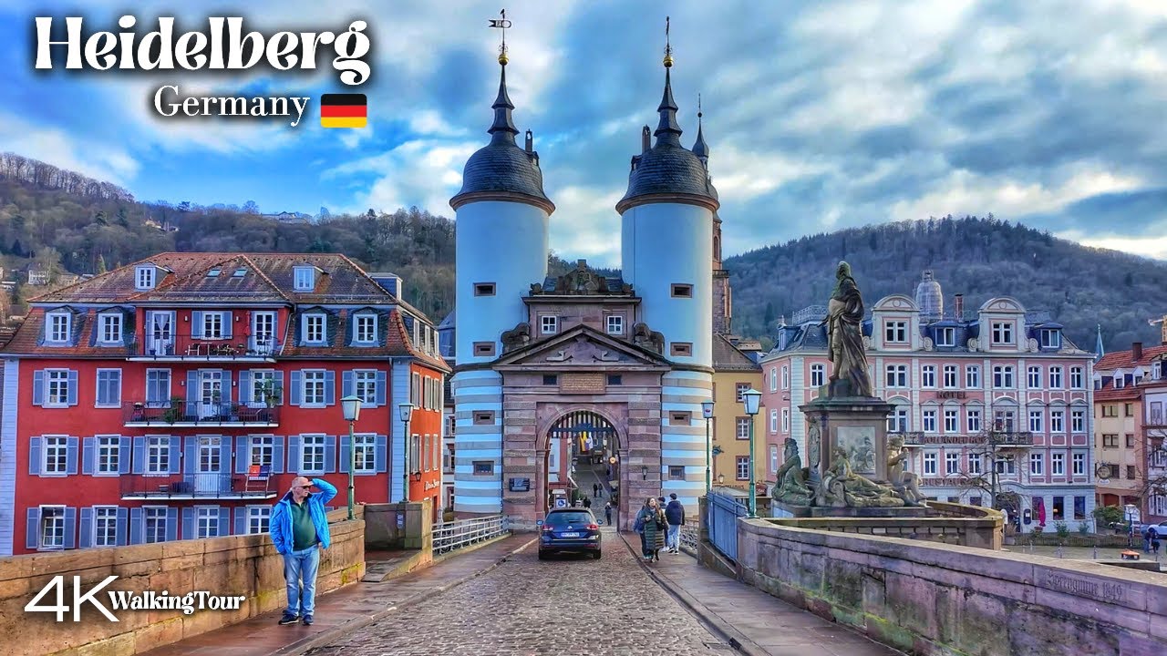 Heidelberg, Germany - The Most Beautiful City in Europe - Walking Tour 4K UHD